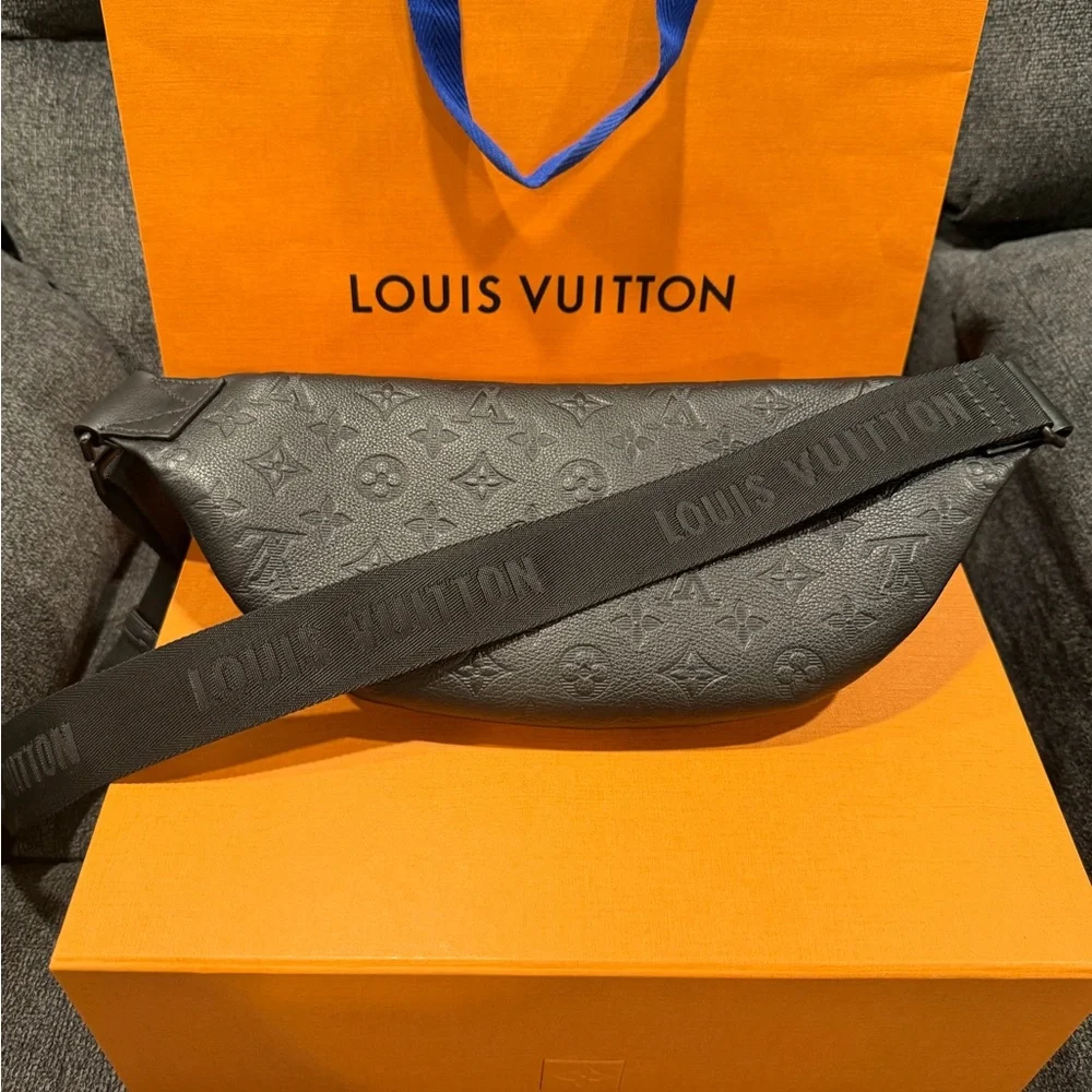 Louis Vuitton Men's Black Monogram Belt Bag Rush Bum Shadow Bag - Picture 8 of 8